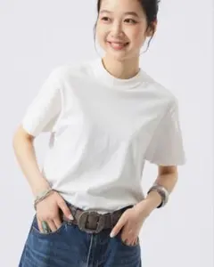 BEAMS BOYベーシッククルーネック 半袖 Tシャツ ホワイトのサムネイル