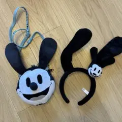 ミッキー・オズワルド カチューシャ　ポーチセット東京ディズニーシー