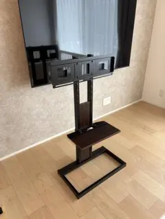 美品】ハヤミ工産～77V型対応 自立テレビスタンドKF-970 77インチ対応