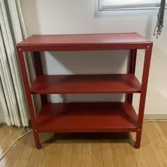 IKEA廃盤カラー:レッド　KOLBJÖRN（コールビョーン）3段ラック