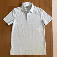 Nike 水色 ボーダー ポロシャツ M