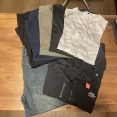 作業着まとめ売り(定価12,000円相当) デニムカーゴパンツ、空調服、トップス