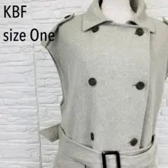 【KBF】アーバンリサーチ ロングベストコート ベルト付 ウール混のサムネイル
