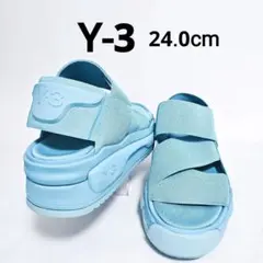 【24.0cm】Y-3 厚底サンダル 水色 希少カラー 軽量のサムネイル