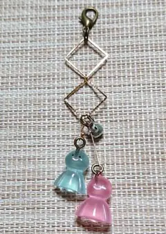 967【てるてる坊主キーホルダー】 1個 ハンドメイド ストラップ チャーム