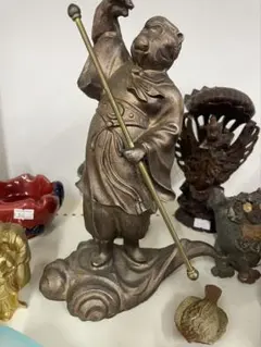 ♥値下げ！　孫悟空　ブロンズ像　１０．２ｋｇ　銅像　西遊記　仏像　骨董　古玩 Amazon.co.jp: 孫悟空棍、西遊記悟空仏像、孫悟空アクセサリー彫刻