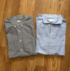 長袖シャツまとめ売りOLDUNIQLO チェックシャツ　Lサイズ　古着　ユニクロ