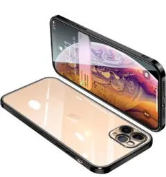 【新品】iPhone11 Pro ケース クリア ブラック 衝撃吸収 TPU素材