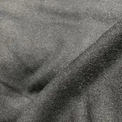 黒 ニット生地 柔らかい質感