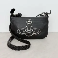 Vivienne Westwood Orb Studs Leather Bag