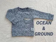オーシャンアンドグラウンドOcean &groundメランジニットトップス 95