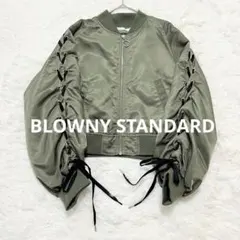 BROWNYSTANDARDブラウニースタンダード カーキ短丈MA−1ジャケット