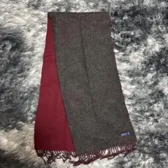 JUNMEN ジュンメン リバーシブル マフラー グレー ボルドー