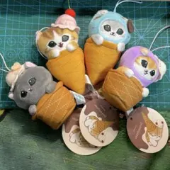 mofusand モフサンド アイスにゃんマスコット 全種 マスコットぬいぐるみ