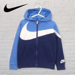 NIKE ナイキ パーカー 3T 92-98cm スウェット フーディ ブルー
