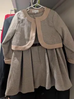 キャサリンコテージ チェック柄フォーマルドレス（ジャケット付き）