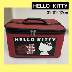 Hello kitty メイクボックス・小物入れ・布製21×31×17cmのサムネイル