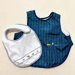 familiar ファミリア お食事エプロン＋スタイ 2点セット