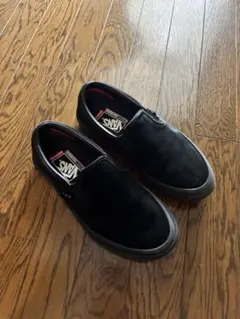 中古 vans slip on pro Blackout us10.0 - メルカリ