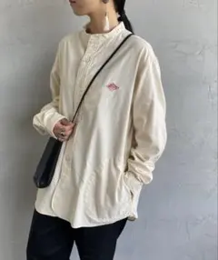 バンドカラーシャツ 長袖 シャツ