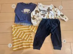 【4点セット】子供服 男の子 90 BeBe ディズニーなど まとめ売り