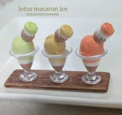 lotusマカロンアイスセット⑩　ミニチュアスイーツ