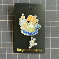 東京ディズニーランド 21周年記念 ピンバッジ