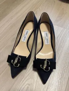 Jimmy Choo 紺色（ネイビー）ハイヒール　36 1/2 24cm相当JC
