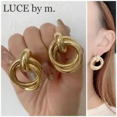 628 大ゴールド 多連フープ シンプル お洒落 プチプラ ピアス