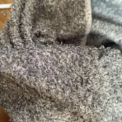 グレー ボア生地 手芸用素材