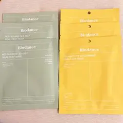 Biodance シートマスク 6枚セット　黄色、緑