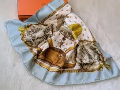 値下げ不可/エルメス☆カチナ柄コットンワンピース36☆スカーフベルト付き エルメス☆カチナ柄コットンワンピース36☆スカーフ&ベルト付き | Mercari