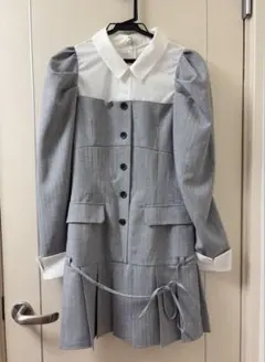 dazzlin ダズリン　スソプリーツジャケットミニワンピース