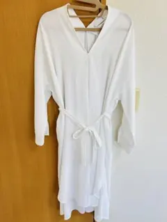 期間限定値下げ　KBF シャツワンピース　チュニック　ベルト付き　膝丈ワンピース