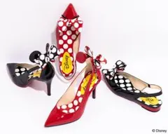 DIANA ディズニーコラボ ミッキーマウス ミニーマウス パンプス サンダル