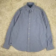 【美品】ポロラルフローレン THE BIG SHIRT 裾ポニー レディース L