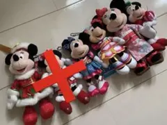 TDR ディズニーランド　ミニーマウス　　　　① ぬいぐるみバッチ　他