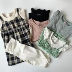 ベビー服 子供服 女の子 まとめ売り 長袖 半袖 ワンピース 保育園 90 中古