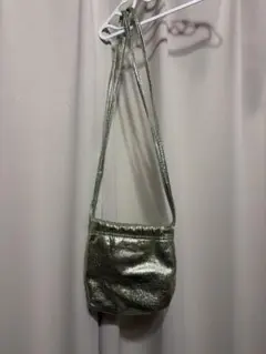 ZARA メタリック ショルダーバッグ
