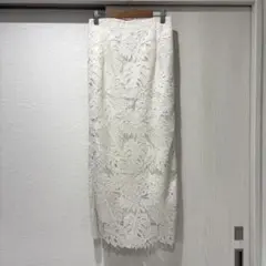 マーキュリーデュオ　スカート リーフケミカルレース　タイトスカート　M 330