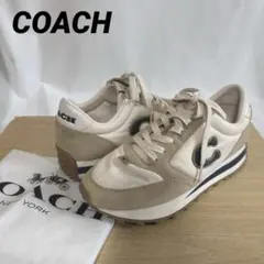 COACHコーチ　ランナー スニーカー（Runner Sneaker）ベージュのサムネイル