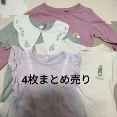 子供服 Tシャツ カットソー 4点セット 90cm まとめ売り　女の子