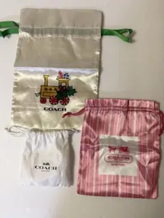 COACH コーチ クリスマス巾着袋 3点セット