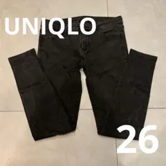 UNIQLO ユニクロ ブラック スキニー デニム ミドルライズ