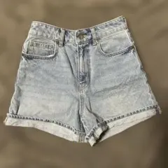 ライトブルー デニムショートパンツ EUR 32
