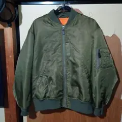 GU MA-1　ミリタリー　L　オリーブ　美品　コスプレ　アメカジ　カスタム