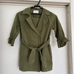 Zara Girls トレンチコート 116cm スプリングコート カーキ