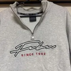 FUBU ジッパー付き グレー スウェット