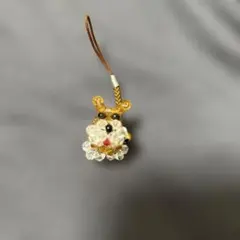 犬 ビーズ ストラップ