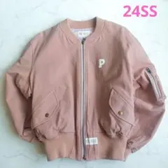 24SS❁PINK HOUSE バッグロゴプリント入りブルゾン 定価5万円